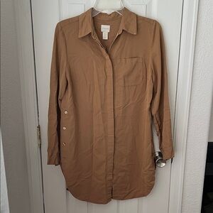 Chico's Button Side Tunic Shirt